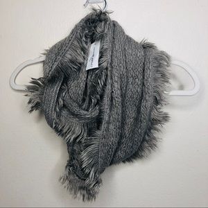 The Paper Store Grey and Silver Infinity Scarf.